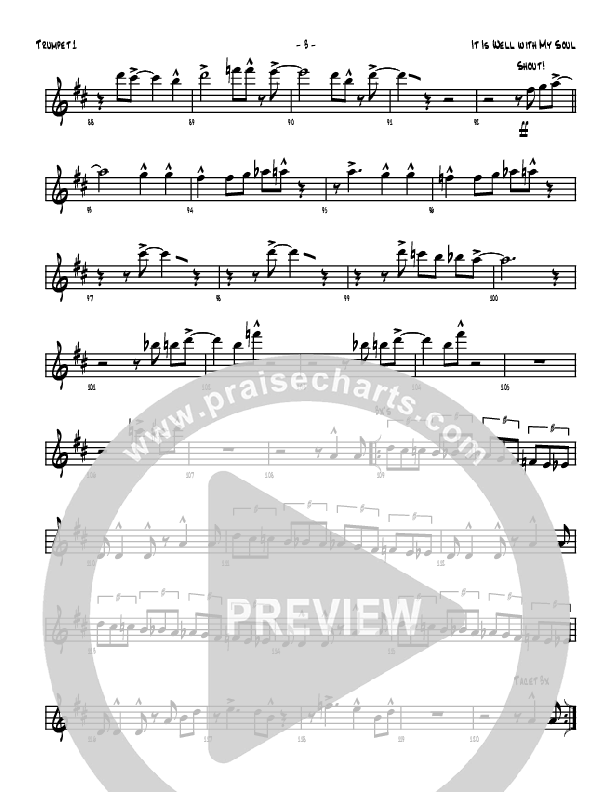 It Is Well With My Soul Trumpet 1 (Denver Bierman)