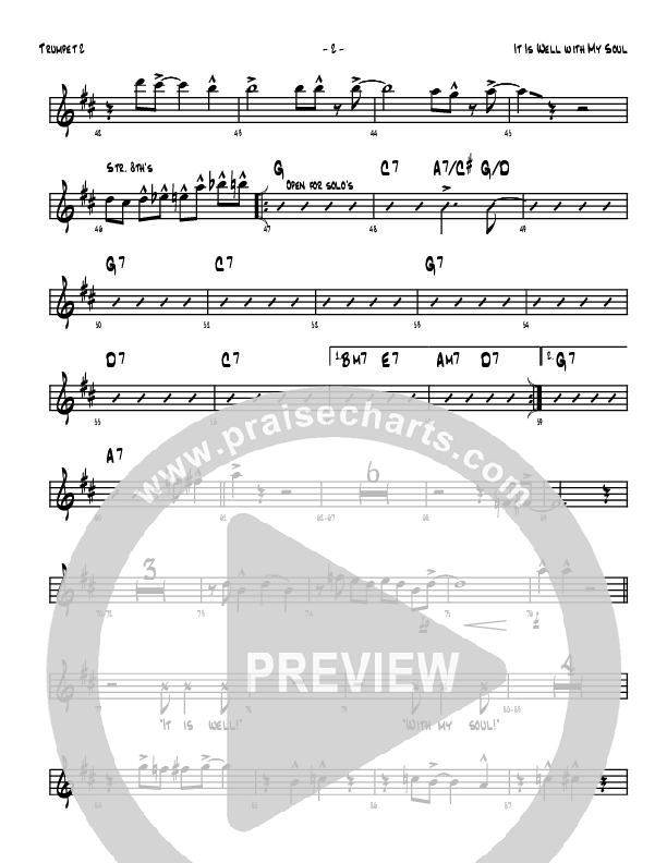 It Is Well With My Soul Trumpet 2 (Denver Bierman)