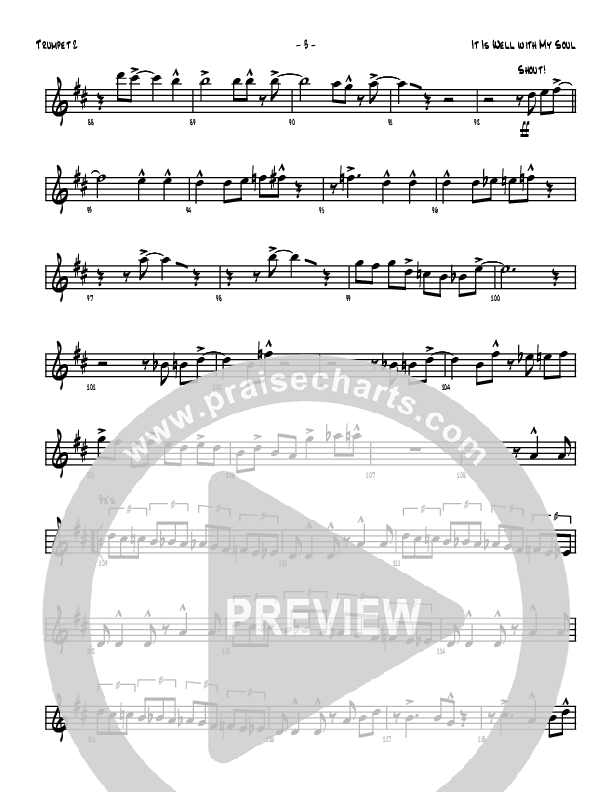 It Is Well With My Soul Trumpet 2 (Denver Bierman)