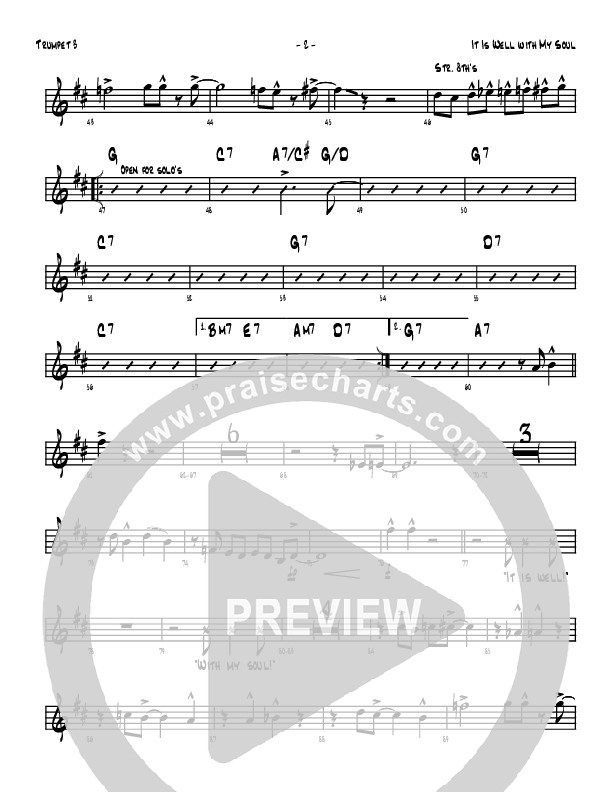 It Is Well With My Soul Trumpet 3 (Denver Bierman)