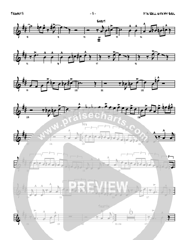 It Is Well With My Soul Trumpet 3 (Denver Bierman)