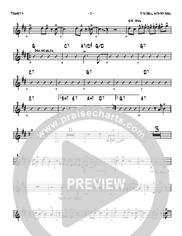 It Is Well With My Soul Trumpet (Denver Bierman)