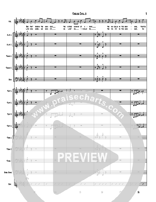 Jesus Child Conductor's Score (Denver Bierman)
