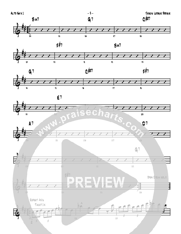 Jesus Loogie Boogie Alto Sax 1/2 (Denver Bierman)