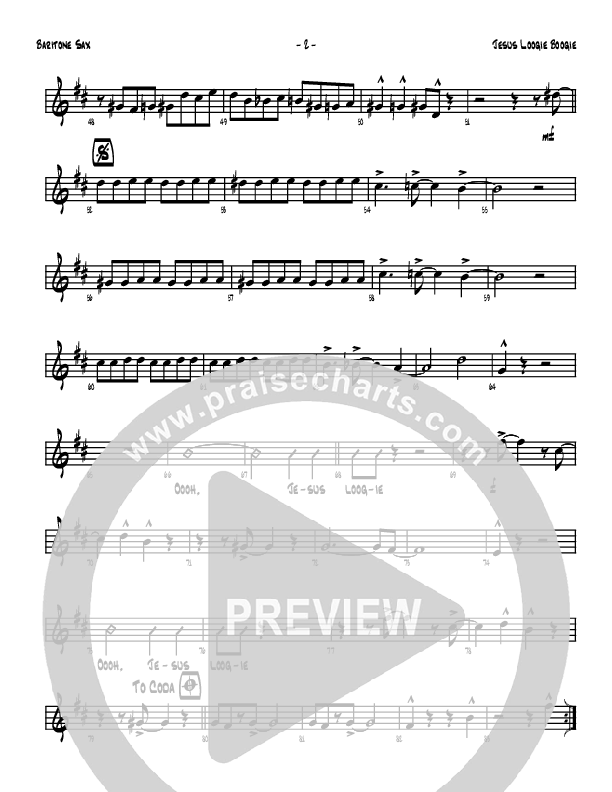 Jesus Loogie Boogie Bari Sax (Denver Bierman)