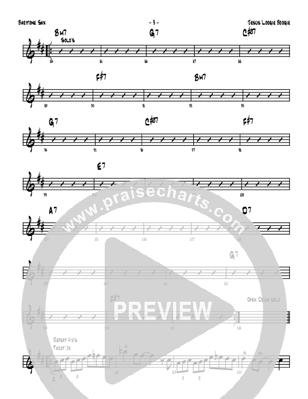 Jesus Loogie Boogie Bari Sax (Denver Bierman)