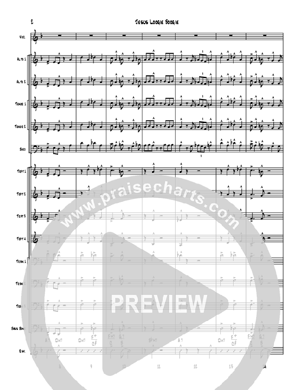 Jesus Loogie Boogie Conductor's Score (Denver Bierman)