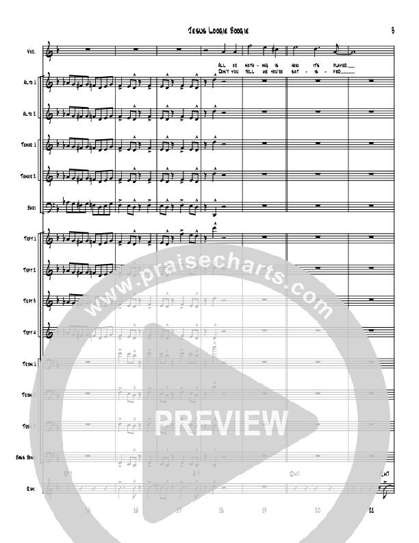 Jesus Loogie Boogie Conductor's Score (Denver Bierman)