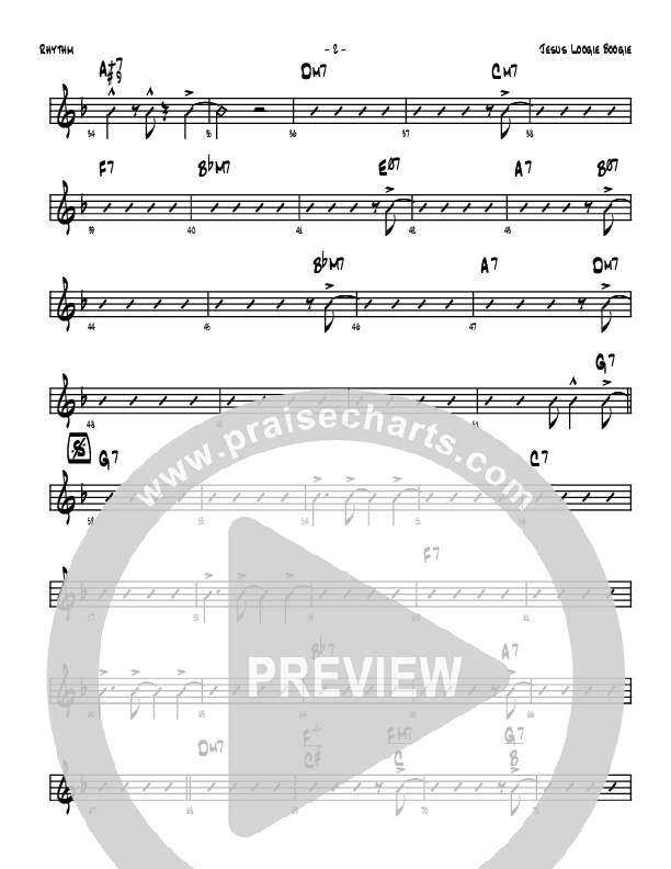 Jesus Loogie Boogie Rhythm Chart (Denver Bierman)