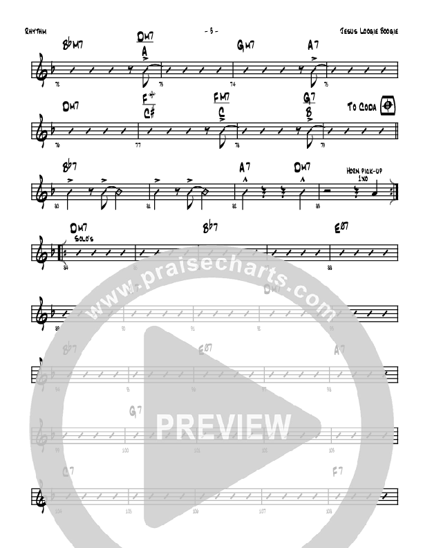 Jesus Loogie Boogie Rhythm Chart (Denver Bierman)