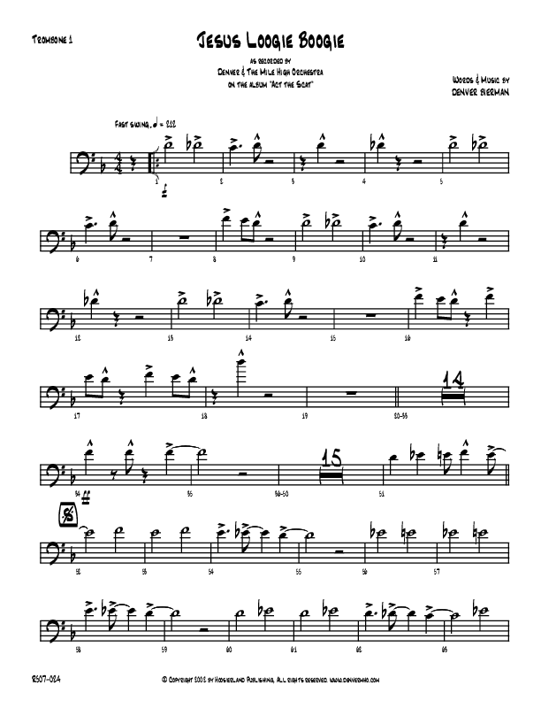 Jesus Loogie Boogie Trombone 1 (Denver Bierman)