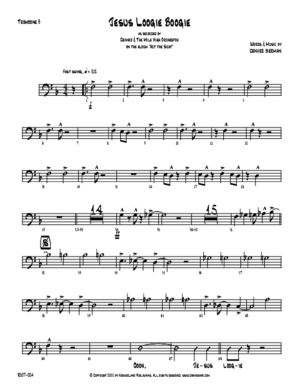 Jesus Loogie Boogie Trombone 3 (Denver Bierman)