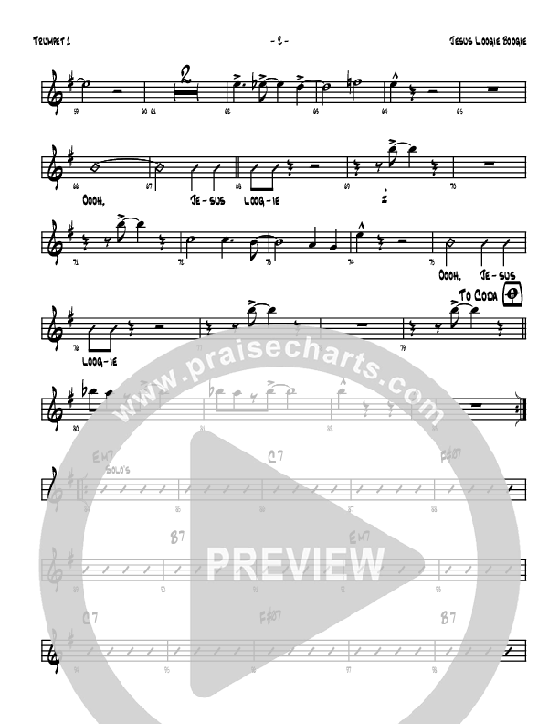 Jesus Loogie Boogie Trumpet 1 (Denver Bierman)