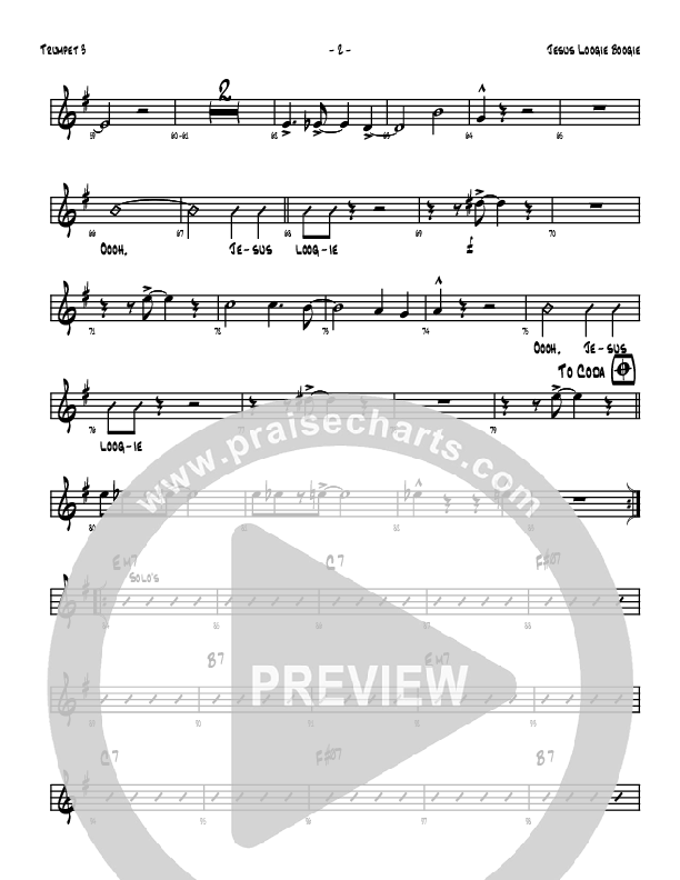 Jesus Loogie Boogie Trumpet 3 (Denver Bierman)