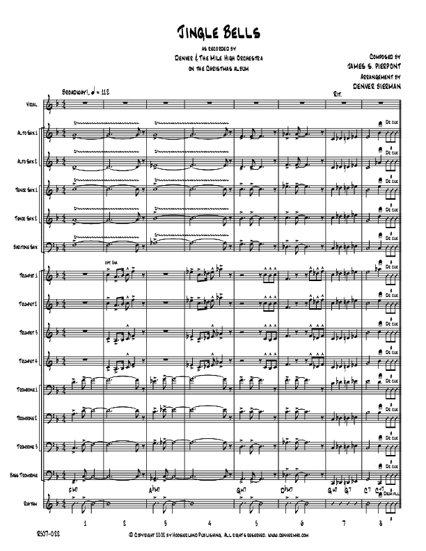 Jingle Bells Conductor's Score (Denver Bierman)