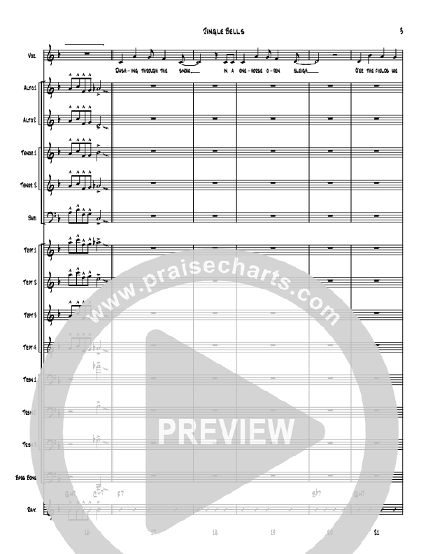 Jingle Bells Conductor's Score (Denver Bierman)