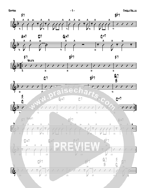 Jingle Bells Rhythm Chart (Denver Bierman)