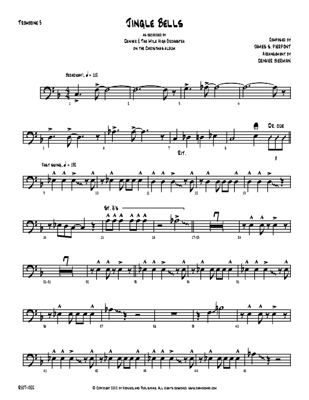 Jingle Bells Trombone 3 (Denver Bierman)
