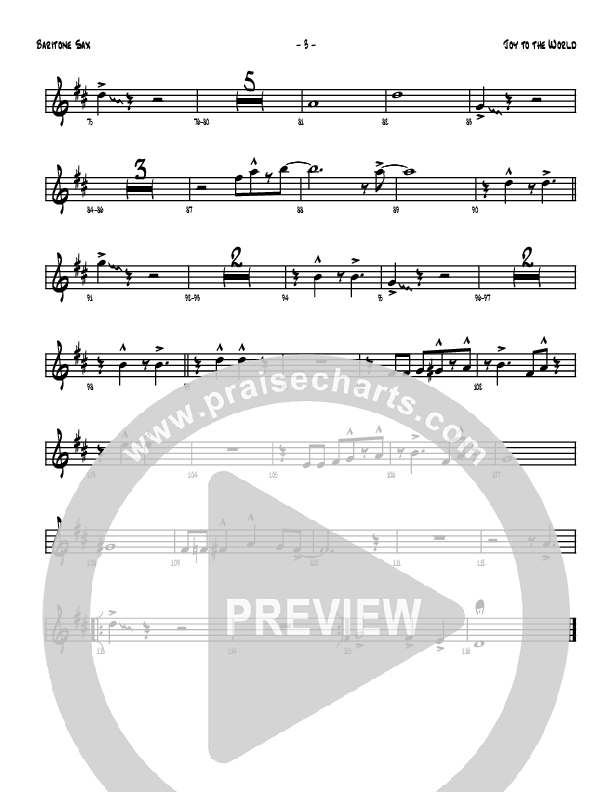 Joy To The World Bari Sax (Denver Bierman)