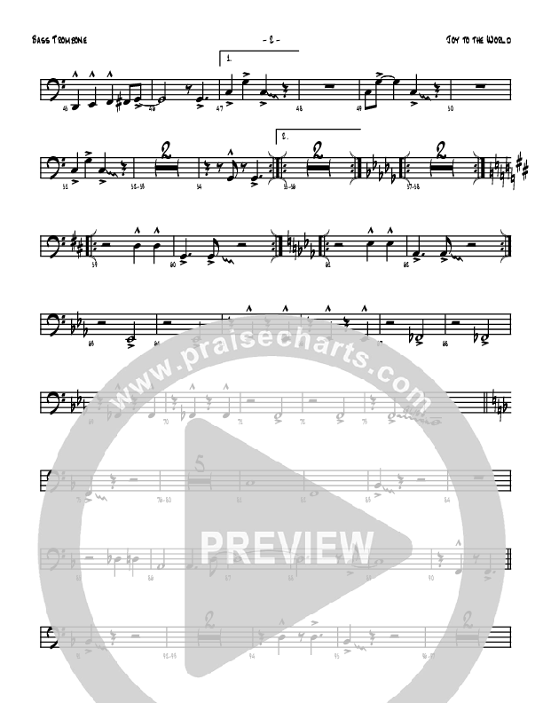 Joy To The World Bass Trombone (Denver Bierman)