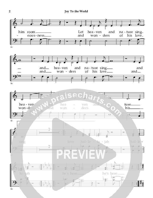 Joy To The World Choir Vocals (SATB) (Denver Bierman)