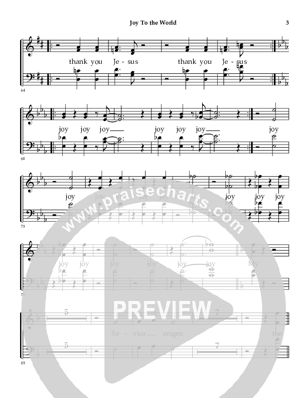 Joy To The World Choir Vocals (SATB) (Denver Bierman)