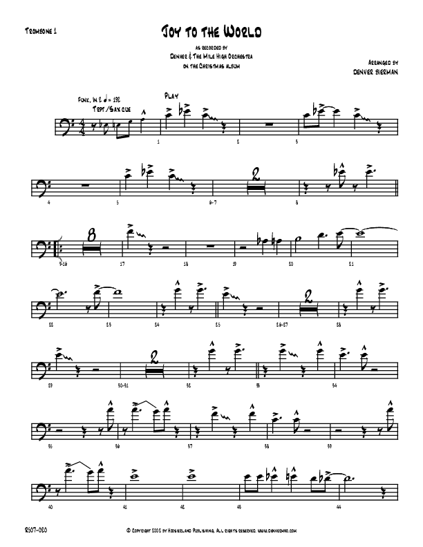 Joy To The World Trombone 1 (Denver Bierman)