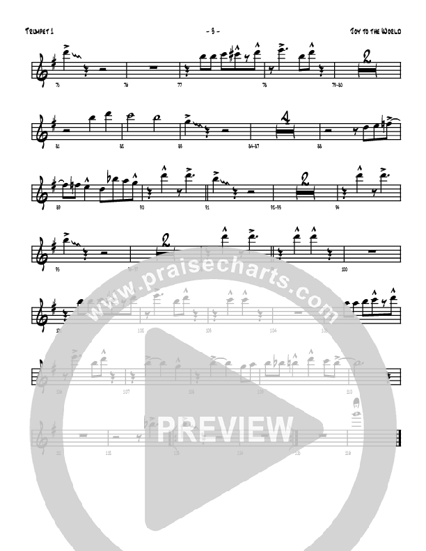 Joy To The World Trumpet 1 (Denver Bierman)