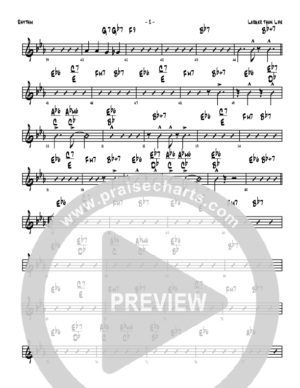 Larger Than Life Rhythm Chart (Denver Bierman)