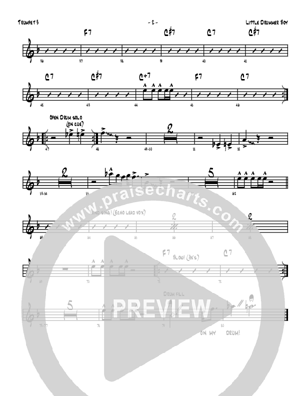 Little Drummer Boy Trumpet 3 (Denver Bierman)