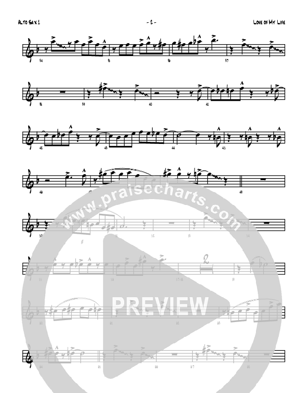 Love Of My Life Alto Sax 1/2 (Denver Bierman)