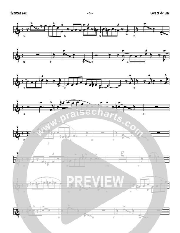 Love Of My Life Bari Sax (Denver Bierman)