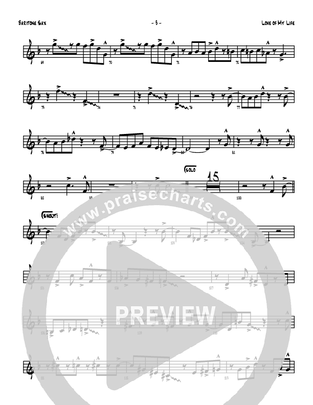 Love Of My Life Bari Sax (Denver Bierman)