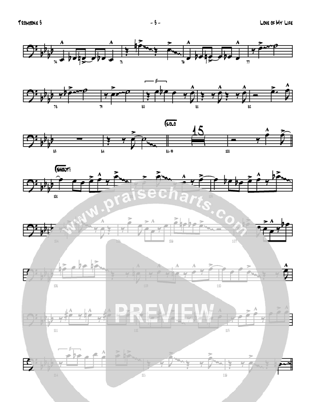 Love Of My Life Trombone 3 (Denver Bierman)