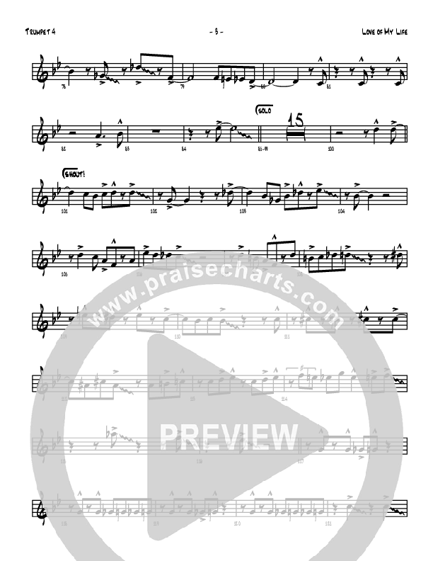 Love Of My Life Trumpet (Denver Bierman)