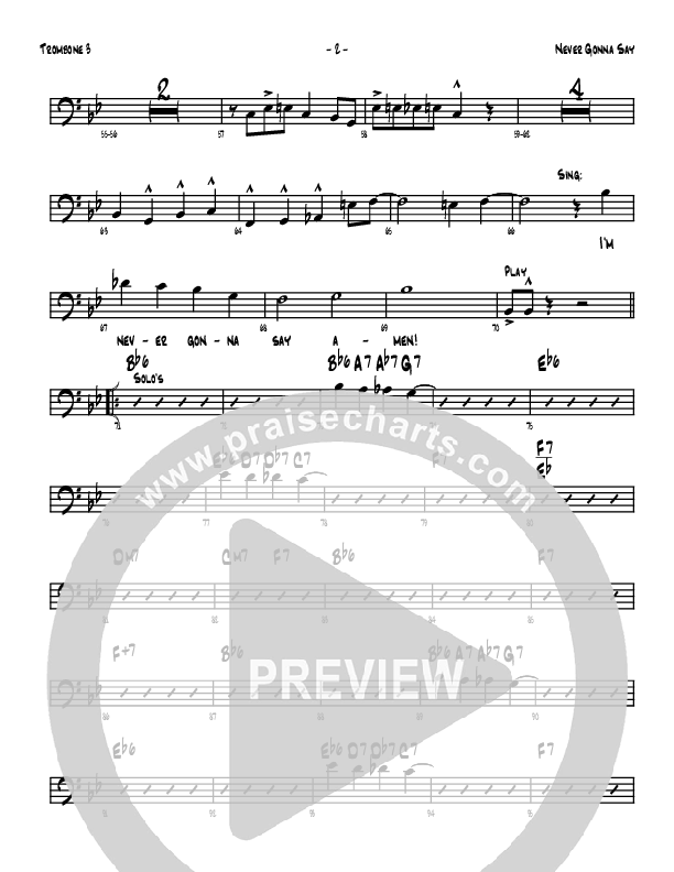 Never Gonna Say Trombone 3 (Denver Bierman)