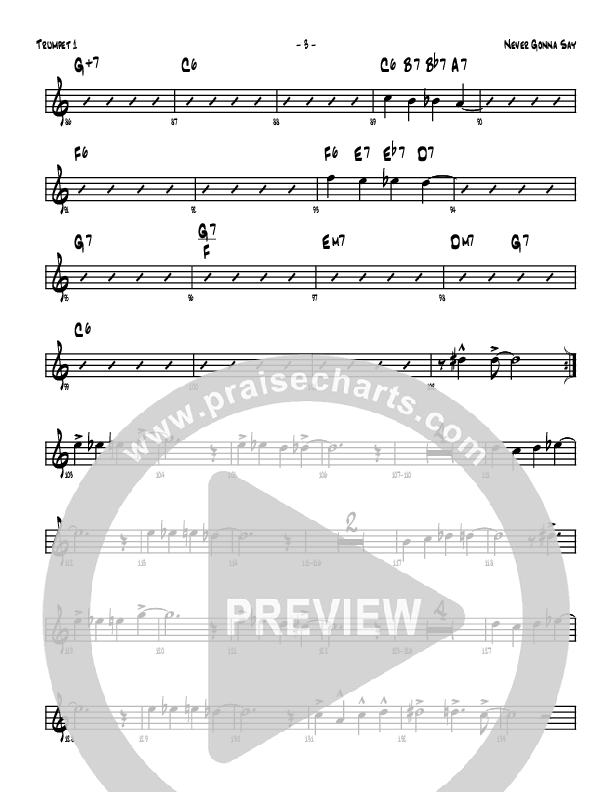 Never Gonna Say Trumpet 1 (Denver Bierman)