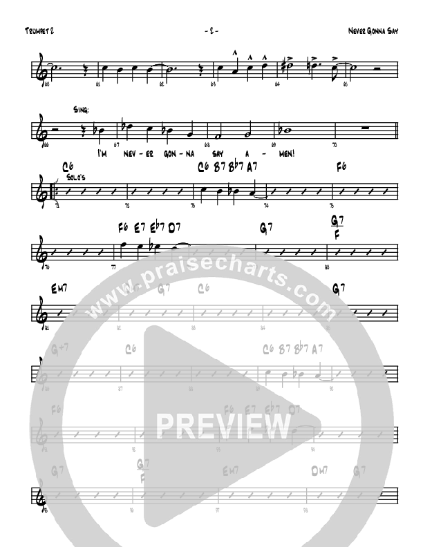 Never Gonna Say Trumpet 2 (Denver Bierman)