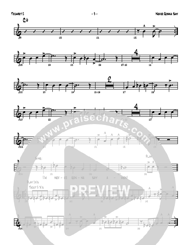 Never Gonna Say Trumpet 2 (Denver Bierman)