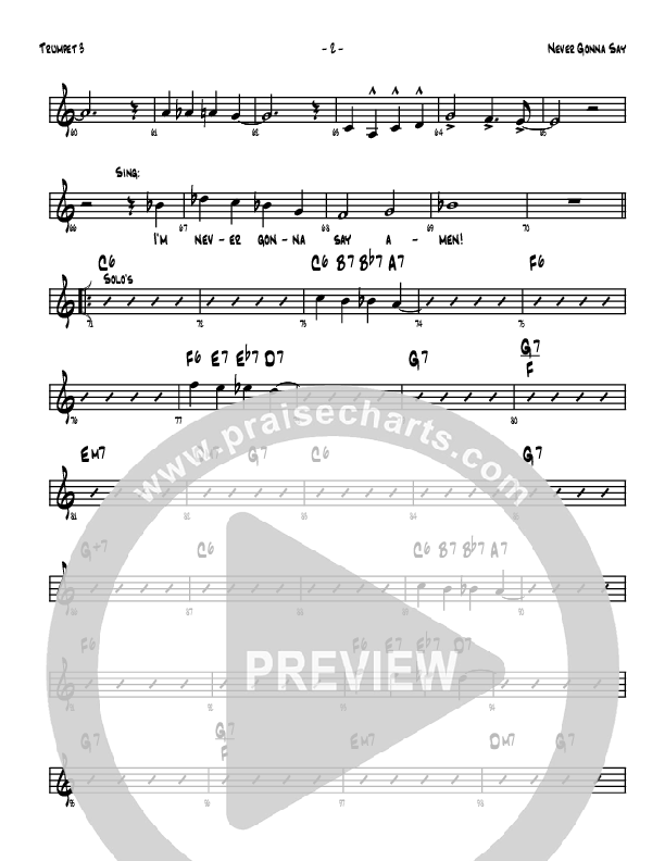 Never Gonna Say Trumpet 3 (Denver Bierman)