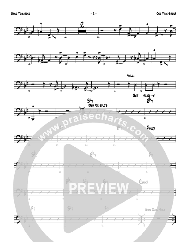 One Time Show Bass Trombone (Denver Bierman)