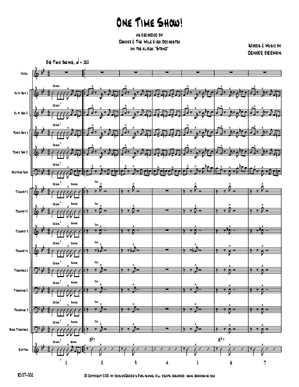 One Time Show Orchestration (Denver Bierman)