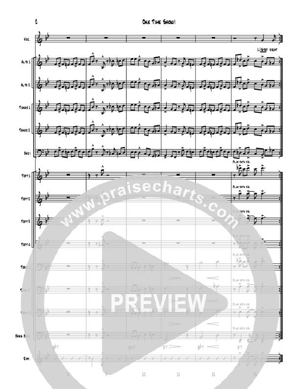 One Time Show Conductor's Score (Denver Bierman)