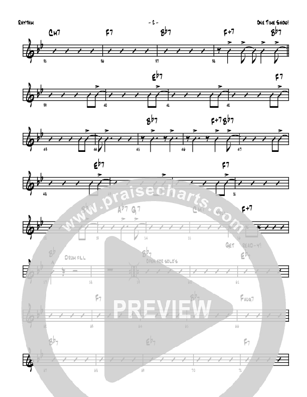 One Time Show Rhythm Chart (Denver Bierman)