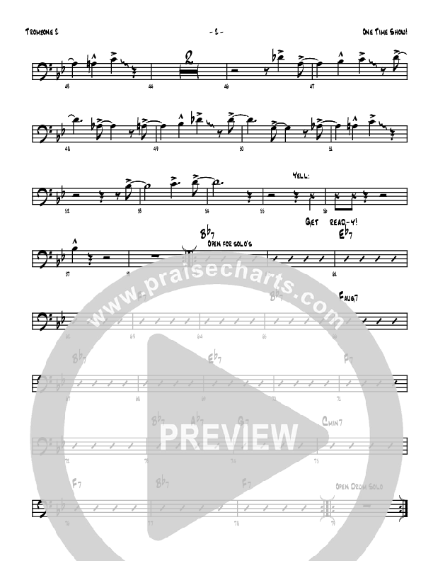 One Time Show Trombone 2 (Denver Bierman)