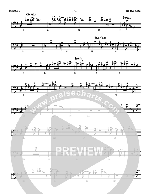 One Time Show Trombone 2 (Denver Bierman)