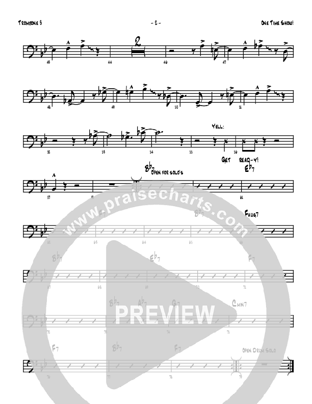 One Time Show Trombone 3 (Denver Bierman)