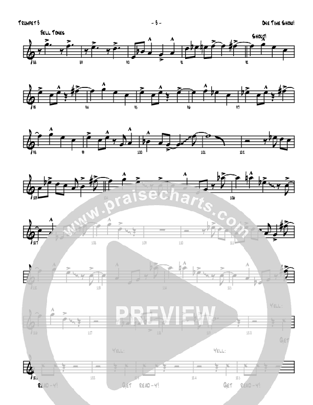 One Time Show Trumpet 3 (Denver Bierman)