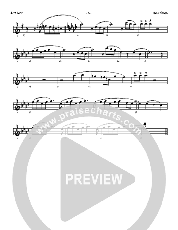Only Jesus Alto Sax 1/2 (Denver Bierman)