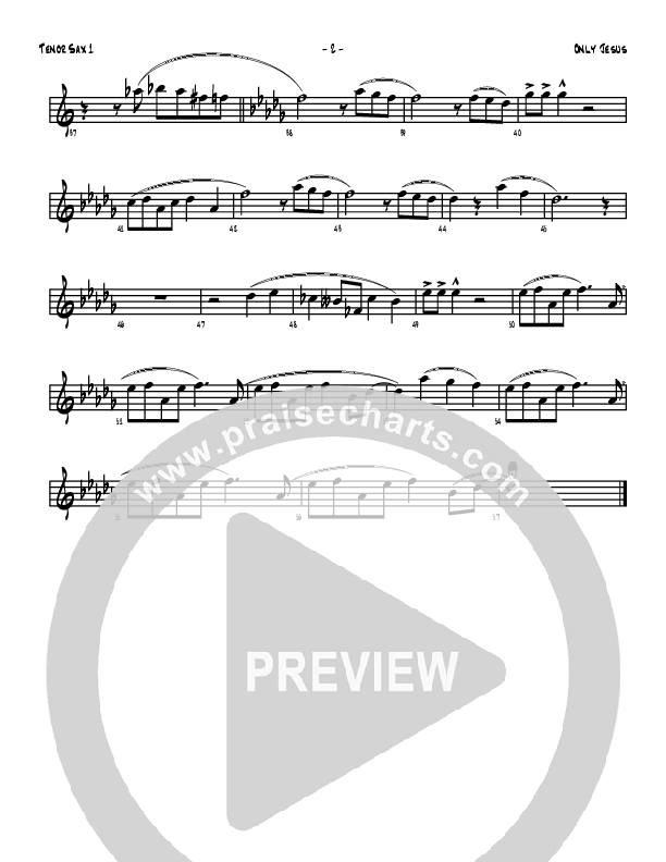 Only Jesus Tenor Sax 1/2 (Denver Bierman)